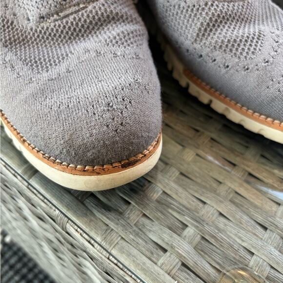 Cole Haan Men's Zero Grand Gray Knit Oxfords Size 10. ZeroGrand - Picture 7 of 11